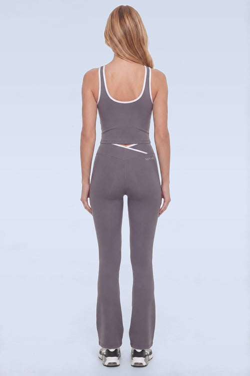 NAVAR ARC Flare Legging in Slate Grey