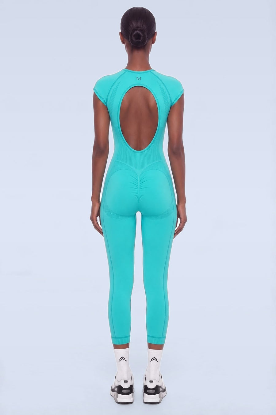 NAVAR AURA Seamless Sculpt Unitard in Turquoise