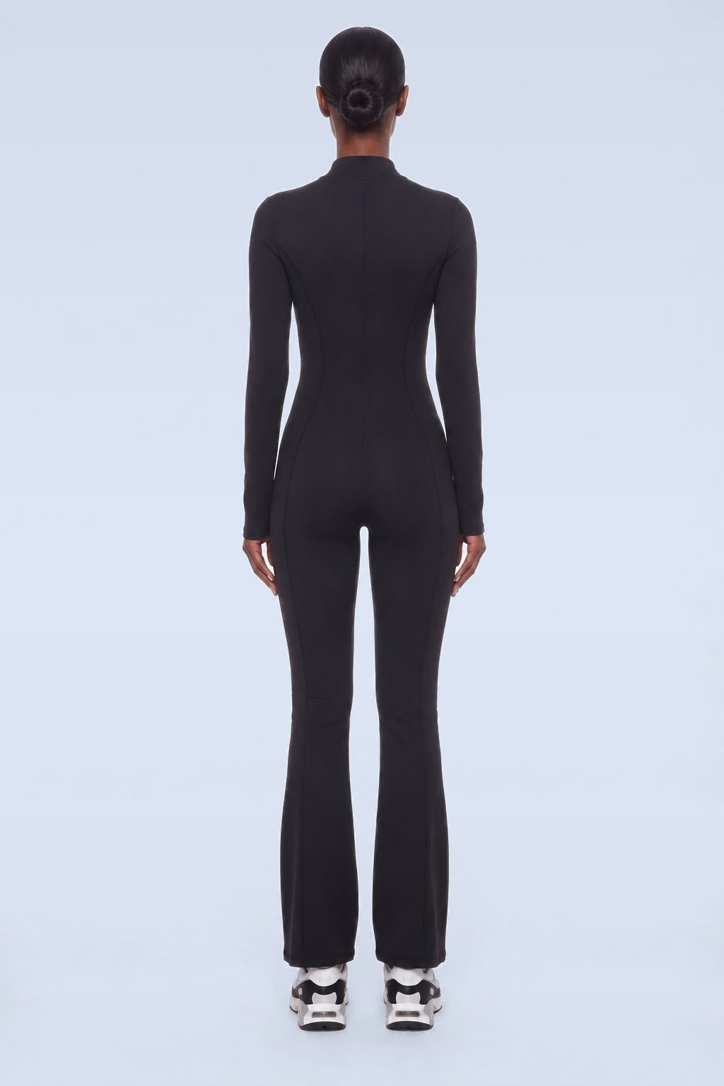NAVAR AXIS Zip Flare Unitard in Black