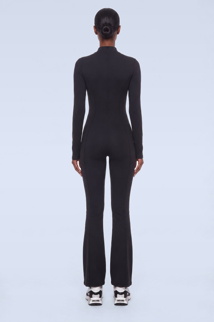 NAVAR AXIS Zip Flare Unitard in Black